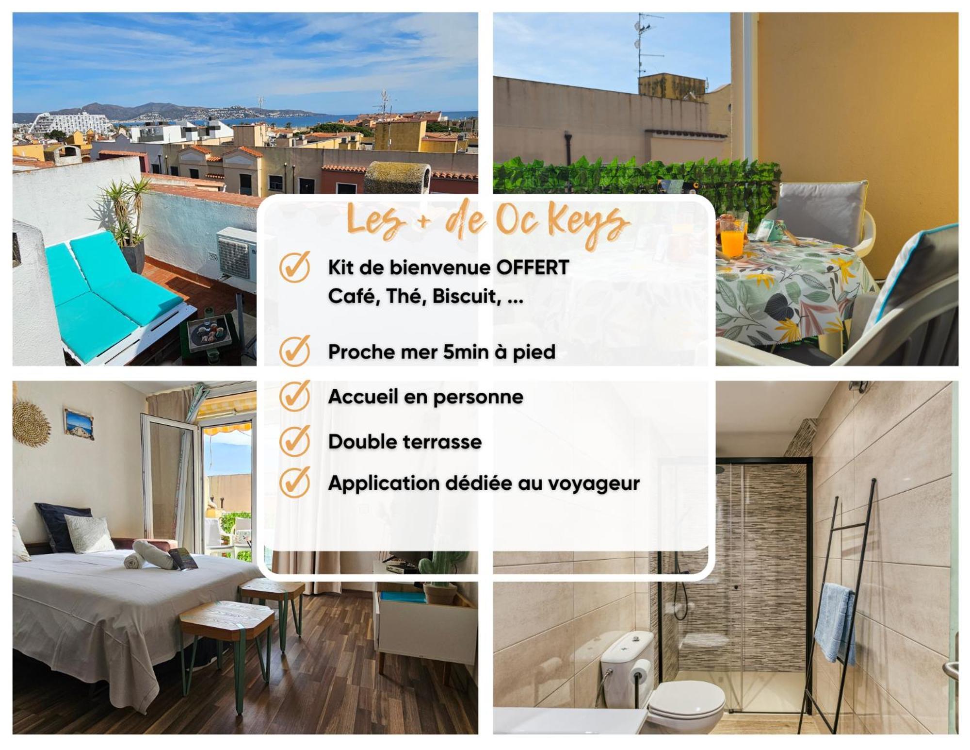 La Petite Venise Empuriabrava Solarium Vue Mer, 2 Terrasses Clim Parking Free Oc Keys Bagian luar foto